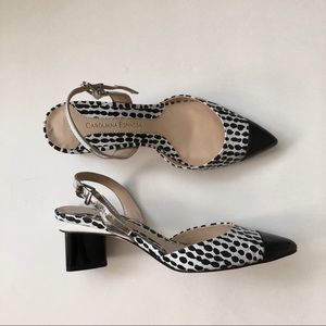 Carolinna Espinosa Snake Print Heels